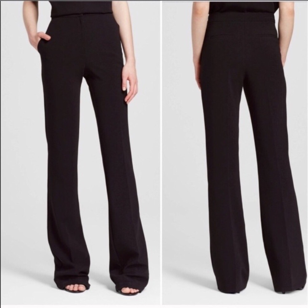 Victoria Beckham for Target Flare Leg Trousers 8 Black Office Business Capsule